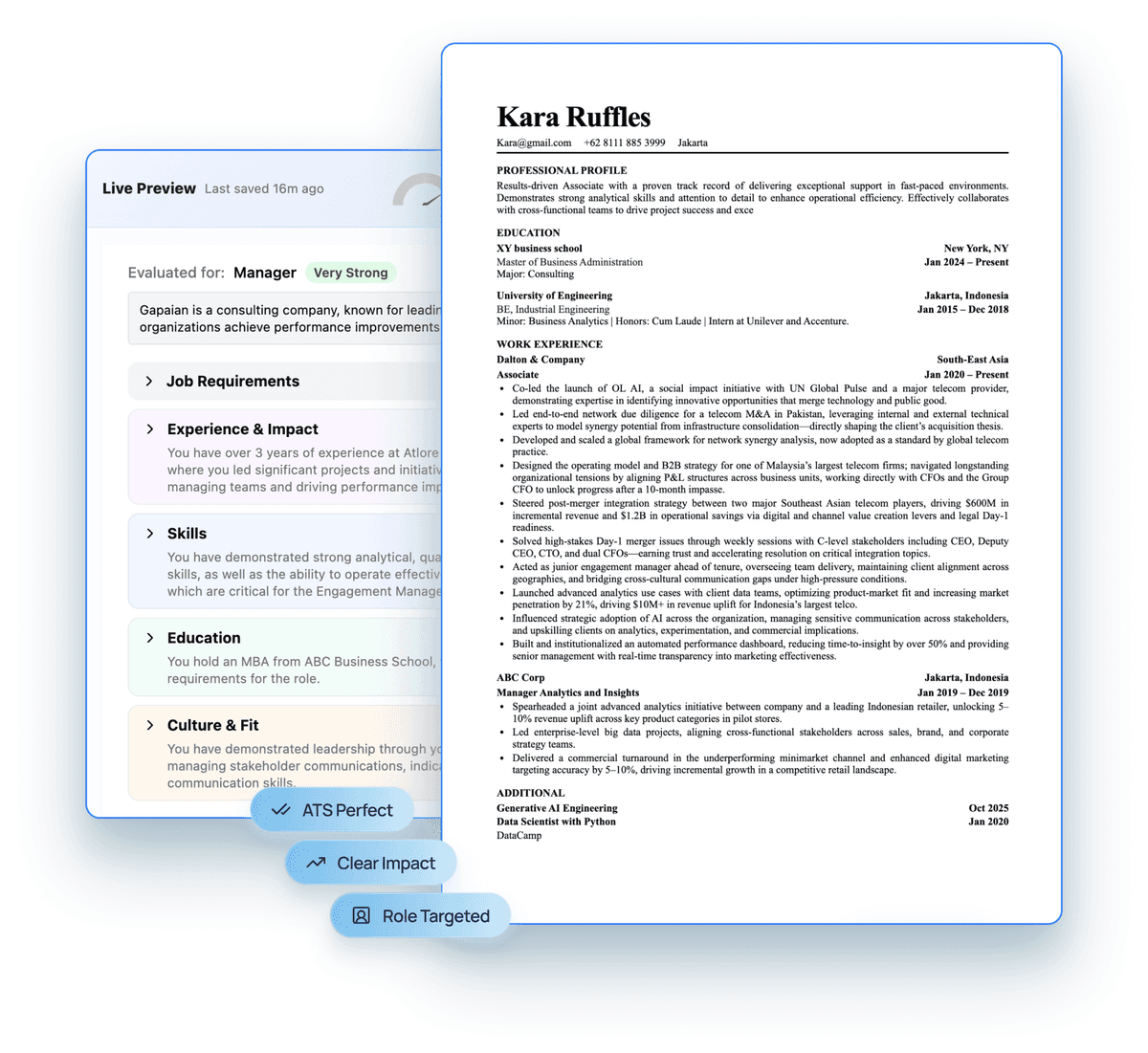 Build a resume that stands out